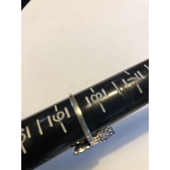 Beautiful Sterling Silver Butterfly Flower Ring Colorful Swarovski Crystal SZ8.5 - Picture 7 of 8